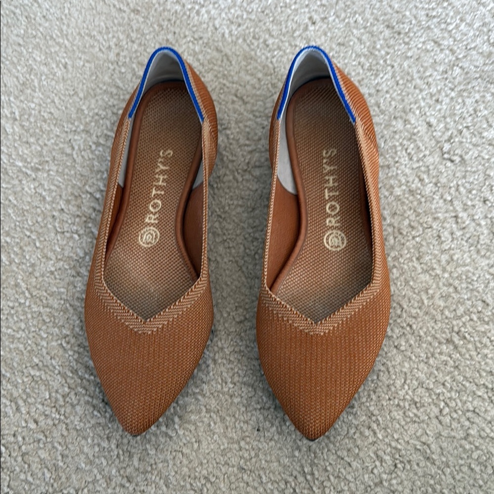 Rothy's Tan Flats Minimalist Slip-On Loafers